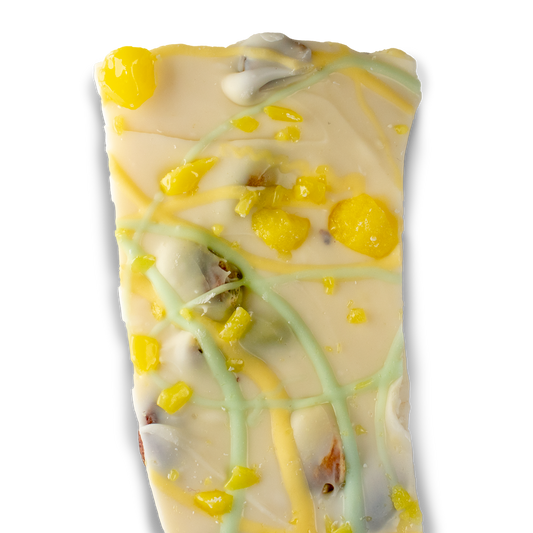White Chocolate Lemon Pistachio Bark