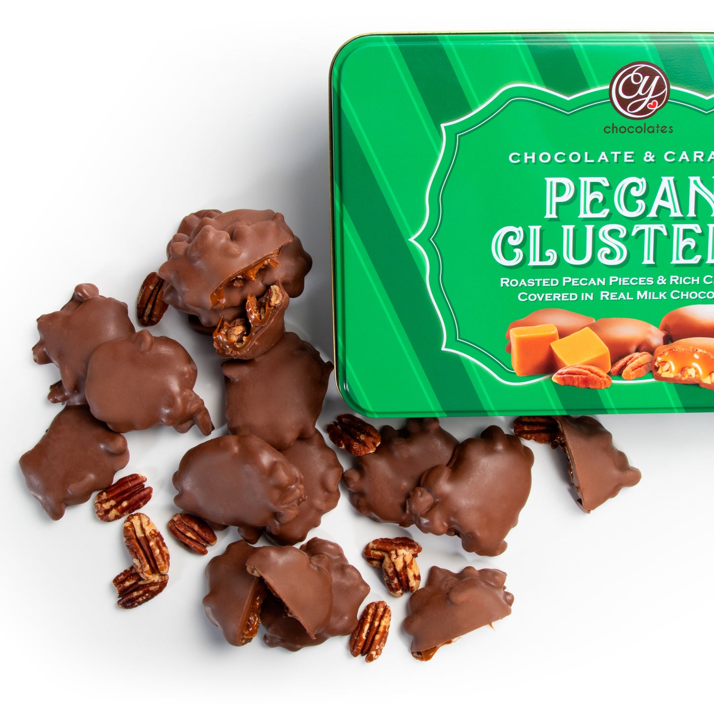 Milk Chocolate Caramel Pecan Patties Tin - 1#