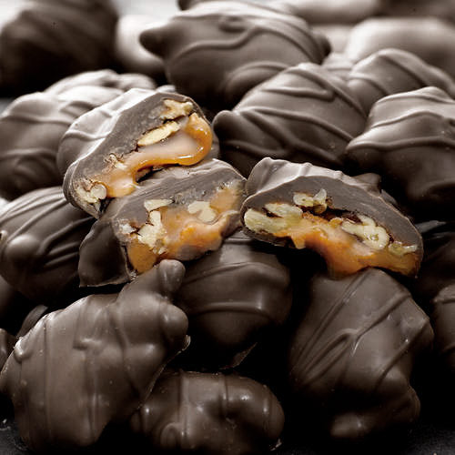 Dark Chocolate Pecan Patties - 5 lbs