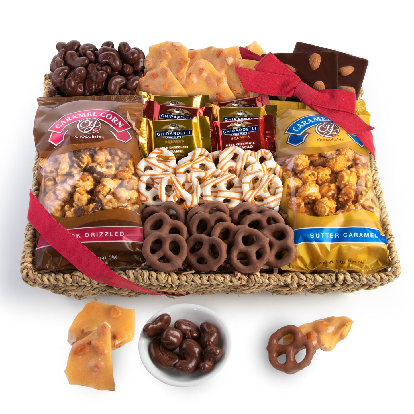 Chocolate, Caramel & Crunch Seagrass Gift Tray
